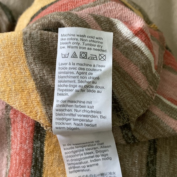 Madewell Texture & Thread Modern Tie-Front Top in Kieran Stripe Size Medium - Picture 11 of 12